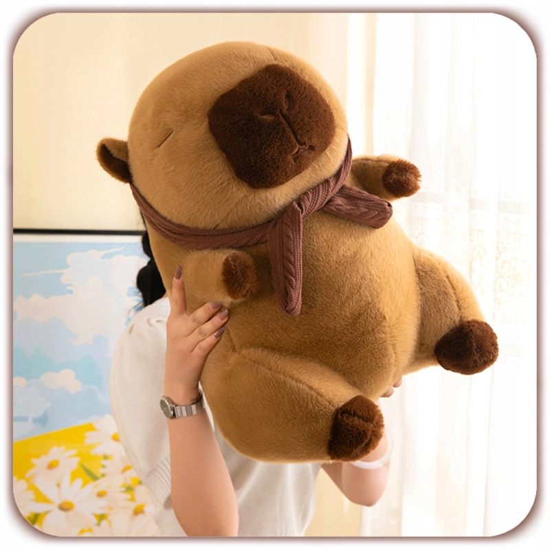 KAPIBARA MASKOTKA PLUSZAK 35 CM ZESTAW DUŻA CAPYBARA + KOCYK PREZENT DZIECI