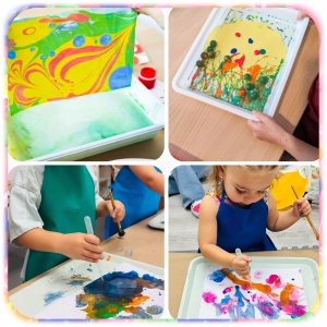 MALOWANIE NA WODZIE 10 KOLORÓW KREATYWNY MAGICZNY ZESTAW DIY XL ARTYSTYCZNY