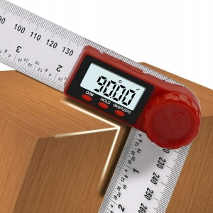 KĄTOMIERZ ELEKTRONICZNY CYFROWY KĄTOWNIK 200mm 360° STOPNI PODŚWIETLANY LCD