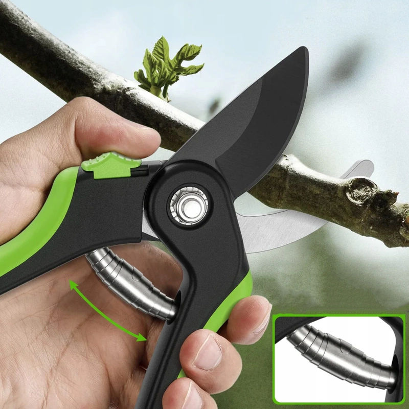 SEKATOR OGRODOWY RĘCZNY 21cm STRONG MOCNY NOŻYCE DO GAŁĘZI KRZEWÓW KWIATÓW