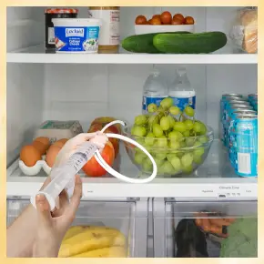 5W1 UNIWERSALNY ZESTAW DO CZYSZCZENIA LODÓWKI ODPŁYWU DUŻY STRZYKAWKA WĘŻYK