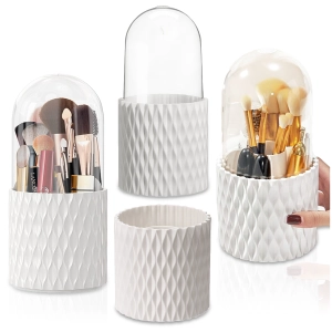 OBROTOWY 360 ORGANIZER NA PĘDZLE DO MAKIJAŻU I KOSMETYKI POJEMNIK KUFEREK