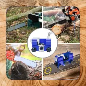 OSTRZAŁKA ŁAŃCUCHÓW PIŁY SPALINOWEJ PILARKI RĘCZNA +5 OSTRZY OSEŁEKI +KLUCZ