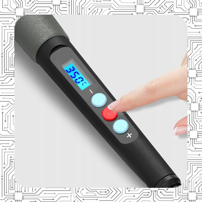 MOCNA LUTOWNICA OPOROWA KOLBOWA LCD STACJA LUTOWNICZA 60W 900M Z REGULACJĄ