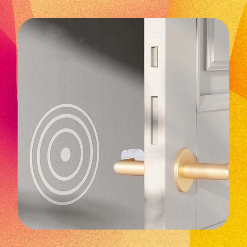 SILIKONOWY ODBOJNIK NA DRZWI KLAMKĘ OSŁONA OGRANICZNIK PRZEZROCZYSTY 10 SZT