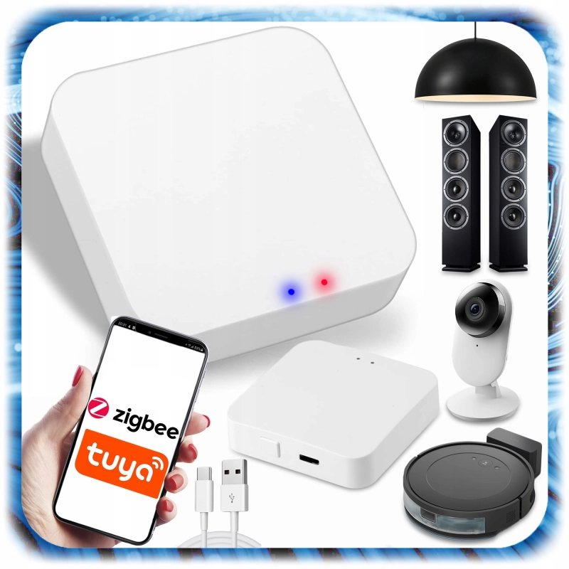 BRAMKA ZigBee 3.0 BRAMA Centrala Centralka SMART LIFE WIFI Centralka TUYA