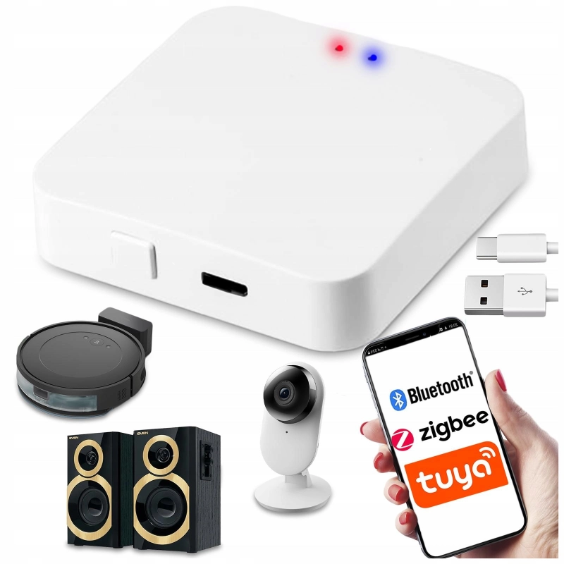 BRAMKA ZigBee 3.0 BRAMA Centrala Centralka SMART LIFE WIFI Centralka TUYA