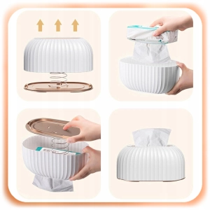 POJEMNIK NA CHUSTECZKI Pudełko Podajnik CHUSTECZNIK Organizer ze Sprężyną