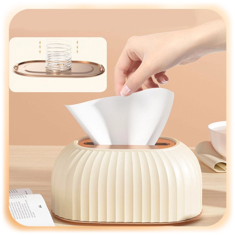 POJEMNIK NA CHUSTECZKI Pudełko Podajnik CHUSTECZNIK Organizer ze Sprężyną