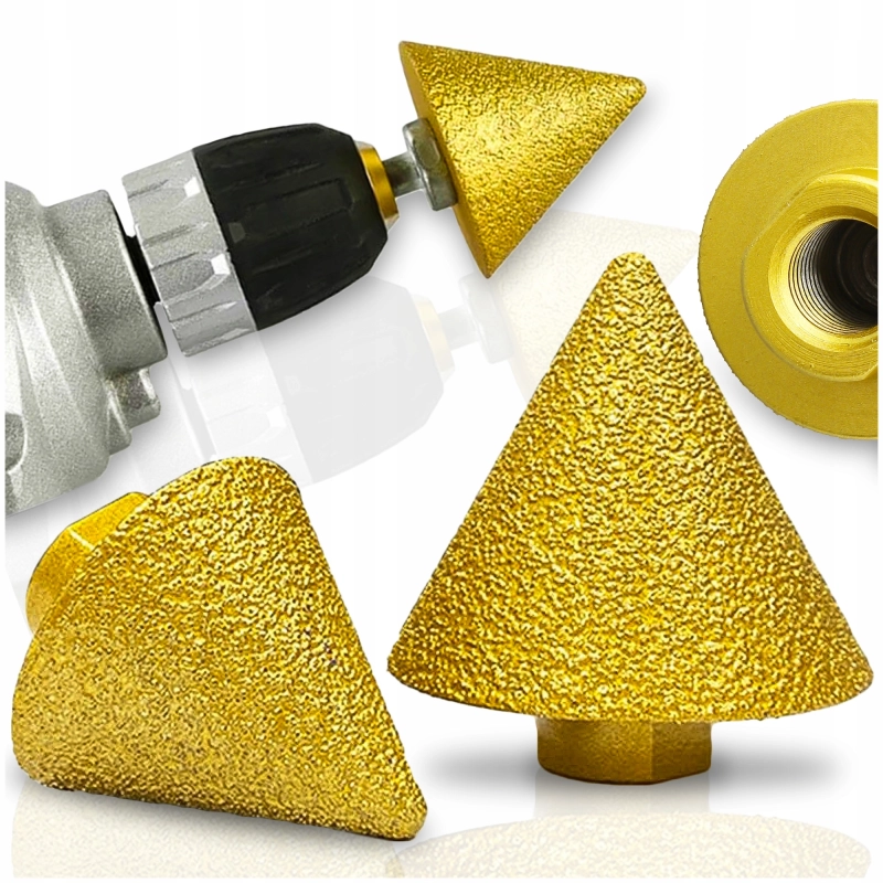 FREZ DIAMENTOWY STOŻKOWY STOŻEK 2-50 MM GWINT M14 DO GRESU PŁYTEK CERAMIKI