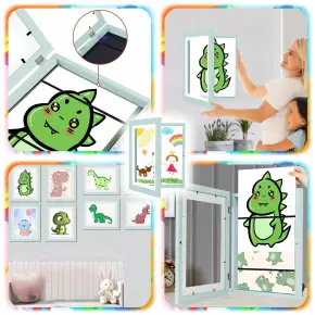 RAMKA ARTYSTYCZNA OTWIERANA NA RYSUNKI OBRAZKI ZDJĘCIA DLA DZIECKA POJEMNIK