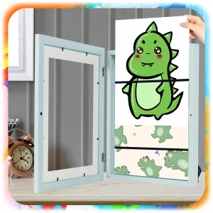 RAMKA ARTYSTYCZNA OTWIERANA NA RYSUNKI OBRAZKI ZDJĘCIA DLA DZIECKA POJEMNIK