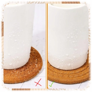 8SZT BAWEŁNIANE PODKŁADKI PODSTAWKI POD PIWO Kubek Szklankę ze Stojakiem