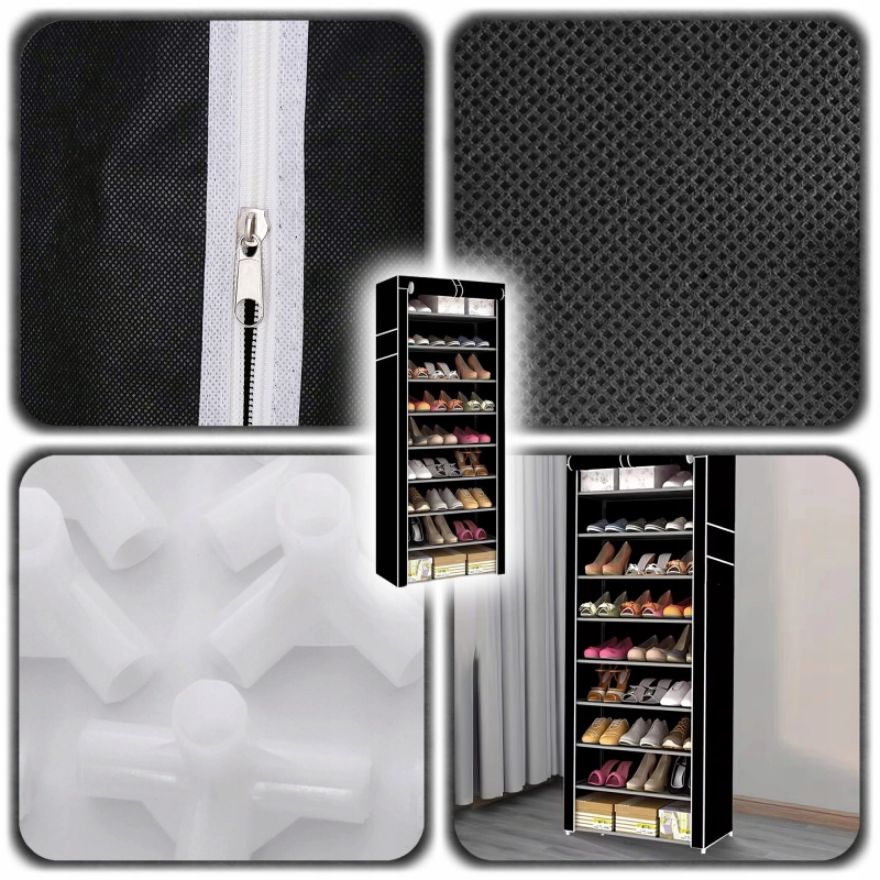 SZAFKA MATERIAŁOWA NA BUTY UBRANIA REGAŁ PÓŁKA GARDEROBA 9 PÓŁEK DUŻA 155cm