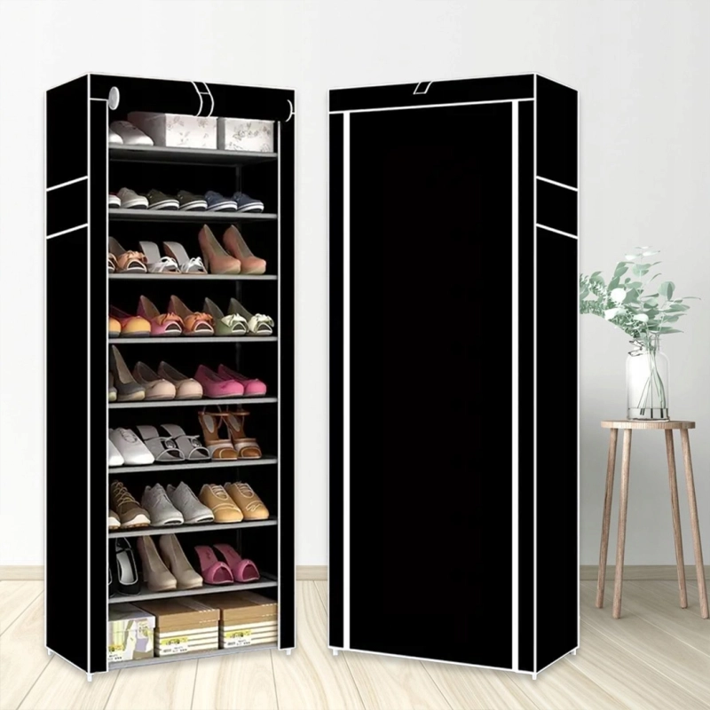 SZAFKA MATERIAŁOWA NA BUTY UBRANIA REGAŁ PÓŁKA GARDEROBA 9 PÓŁEK DUŻA 155cm