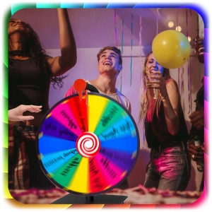 KOŁO FORTUNY SUCHOŚCIERALNE GRA DLA DZIECI LOTERIA IMPREZY FESTYN 61 CM