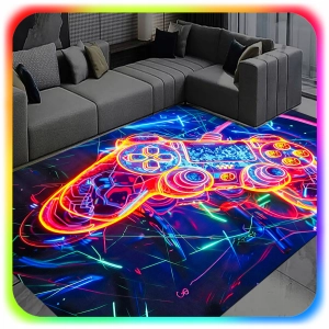 DYWAN GAMINGOWY DLA GRACZA MŁODZIEŻOWY PAD GAMER ANTYPOŚLIZGOWY 120X160CM