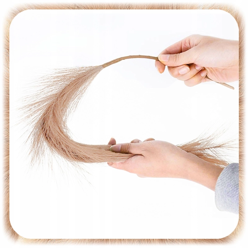 ZESTAW 20SZT SZTUCZNA TRAWA PAMPASOWA DEKORACYJNA GAŁĄZKI TRZCINA BRĄZ 55CM