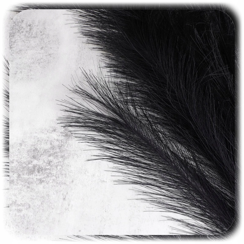 ZESTAW 20x SZTUCZNA TRAWA PAMPASOWA DEKORACYJNA GAŁĄZKI TRZCINA CZARNA 55CM