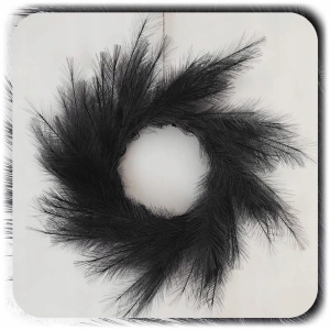 ZESTAW 20x SZTUCZNA TRAWA PAMPASOWA DEKORACYJNA GAŁĄZKI TRZCINA CZARNA 55CM