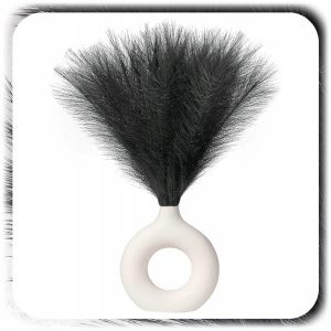 ZESTAW 20x SZTUCZNA TRAWA PAMPASOWA DEKORACYJNA GAŁĄZKI TRZCINA CZARNA 55CM