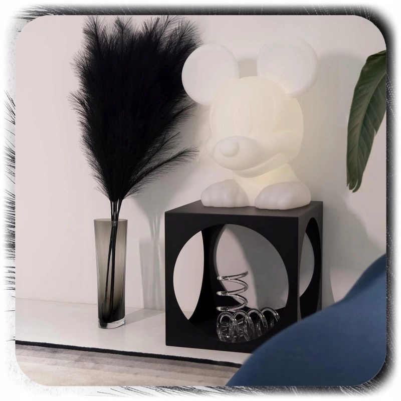 ZESTAW 20x SZTUCZNA TRAWA PAMPASOWA DEKORACYJNA GAŁĄZKI TRZCINA CZARNA 55CM