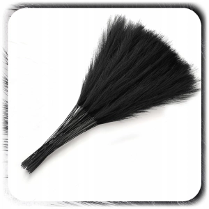 ZESTAW 20x SZTUCZNA TRAWA PAMPASOWA DEKORACYJNA GAŁĄZKI TRZCINA CZARNA 55CM