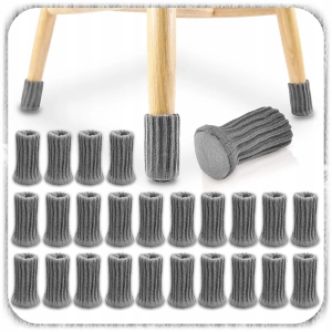 24 SZT SKARPETKI NA NOGI KRZESŁA STOŁU NAKŁADKI OCHRONNE PODKŁADKI Z FILCEM