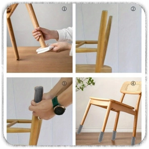 24 SZT SKARPETKI NA NOGI KRZESŁA STOŁU NAKŁADKI OCHRONNE PODKŁADKI Z FILCEM