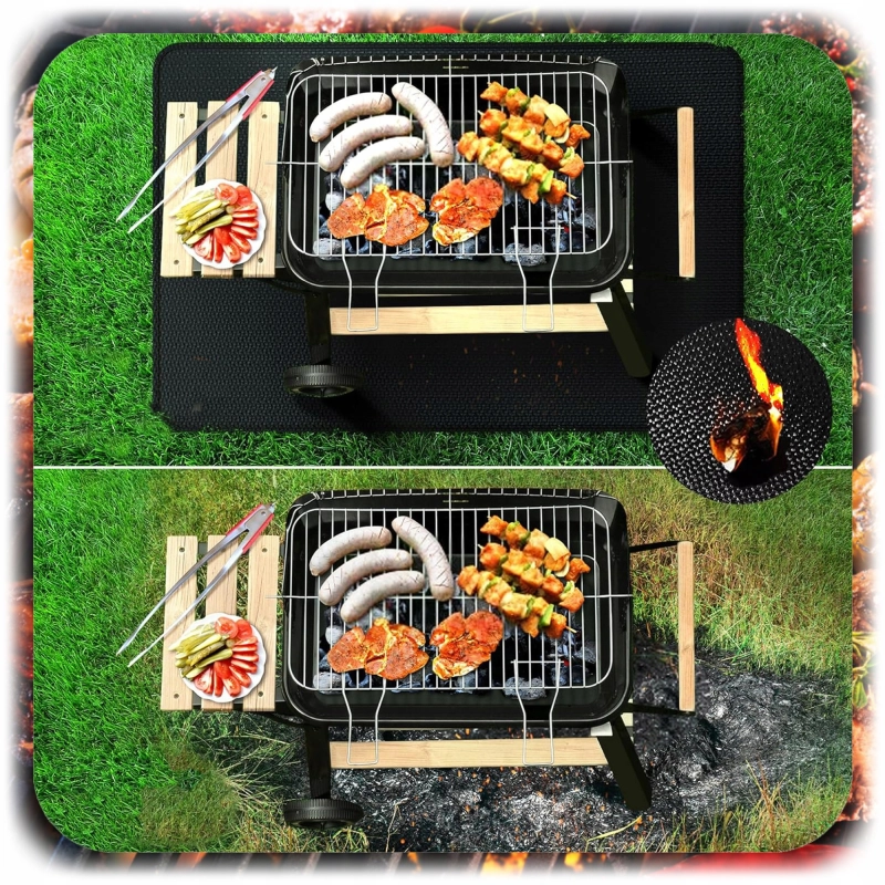 MATA OCHRONNA POD PRZED KOMINEK PIECYK DUŻA 100x120 PLAMOODPORNA PODKŁADKA