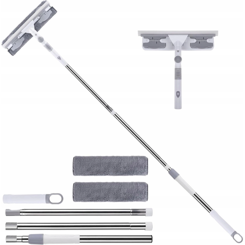 MYJKA DO MYCIA OKIEN Szyb Luster Teleskop Mop Regulacja 180cm + Ściągaczka