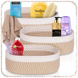 3x ORGANIZER BOHO DO PRZECHOWYWANIA ZABAWKI ŁAZIENKI PREMIUM KOSZ KOSZYK XL