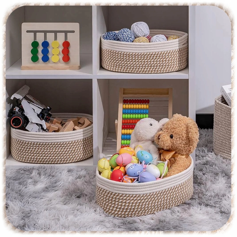 3x ORGANIZER BOHO DO PRZECHOWYWANIA ZABAWKI ŁAZIENKI PREMIUM KOSZ KOSZYK XL