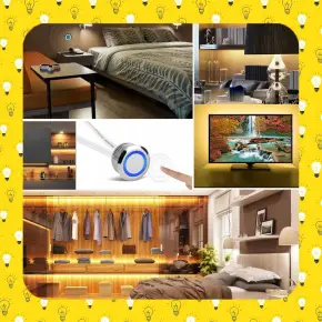 MINI ŚCIEMNIACZ DOTYKOWY WŁĄCZNIK DO TAŚM LED STEROWNIK MEBLOWY 12V 60W 5A