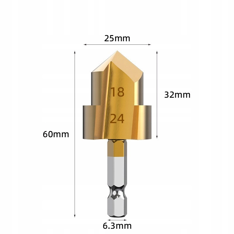 3x ZESTAW WIERTEŁ STOPNIOWYCH DO RUR Z TWORZYW SZTUCZNYCH PPR 19/24/31 mm