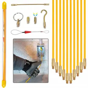 WŁÓKNO SZKLANE DO PRZECIĄGANIA KABLI 10x1m 6mm WYCIĄGARKA PILOT STALKA 17EL