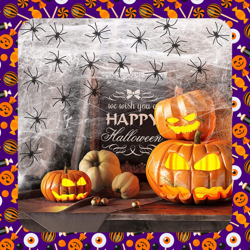 XL ZESTAW DEKORACYJNY NA HALLOWEEN Balony Girlanda Ozdoby Pająki Dynia 72EL