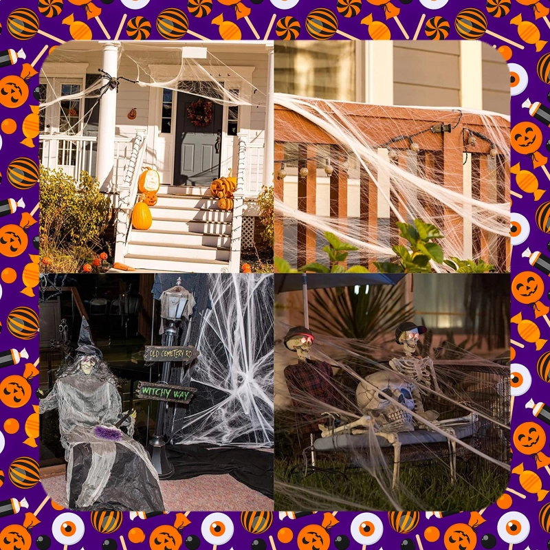 XL ZESTAW DEKORACYJNY NA HALLOWEEN Balony Girlanda Ozdoby Pająki Dynia 72EL