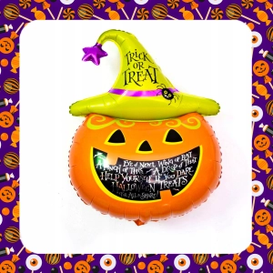 XL ZESTAW DEKORACYJNY NA HALLOWEEN Balony Girlanda Ozdoby Pająki Dynia 72EL