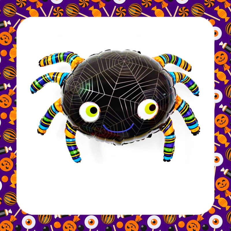 XL ZESTAW DEKORACYJNY NA HALLOWEEN Balony Girlanda Ozdoby Pająki Dynia 72EL