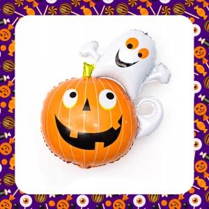 XL ZESTAW DEKORACYJNY NA HALLOWEEN Balony Girlanda Ozdoby Pająki Dynia 72EL