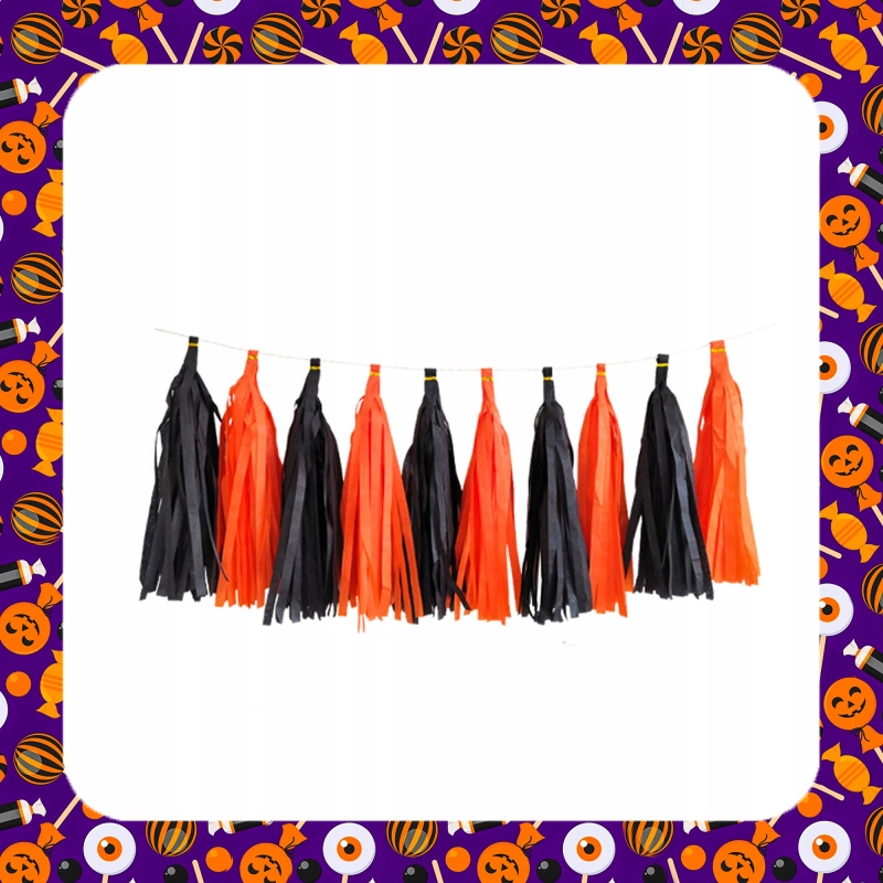 XL ZESTAW DEKORACYJNY NA HALLOWEEN Balony Girlanda Ozdoby Pająki Dynia 72EL