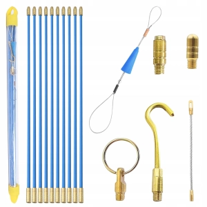 WCIĄGARKA DO KABLI WŁÓKNO SZKLANE PILOT PRZECIĄGANIA KABLI 4MM 10X1M STALKA