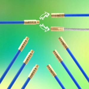 WCIĄGARKA DO KABLI WŁÓKNO SZKLANE PILOT PRZECIĄGANIA KABLI 4MM 10X1M STALKA