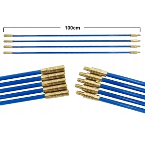 WCIĄGARKA DO KABLI WŁÓKNO SZKLANE PILOT PRZECIĄGANIA KABLI 4MM 10X1M STALKA