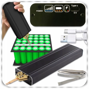 ZGRZEWARKA RĘCZNA SPAWARKA PUNKTOWA PRZENOŚNA Z SIECIĄ MINI 18650 5000 mAh