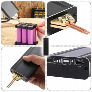 ZGRZEWARKA RĘCZNA SPAWARKA PUNKTOWA PRZENOŚNA Z SIECIĄ MINI 18650 5000 mAh