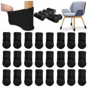24 SZT SKARPETKI NA NOGI KRZESŁA STOŁU NAKŁADKI OCHRONNE PODKŁADKI Z FILCEM