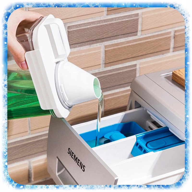 ZESTAW 3SZT POJEMNIK NA PROSZEK DO PRANIA Z MIARKĄ PŁYN DO PŁUKANIA PUDEŁKO