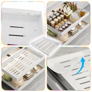 SZUFLADA REGULOWANA Teleskopowa Półka Wysuwana Wkład do Szafki Kuchennej